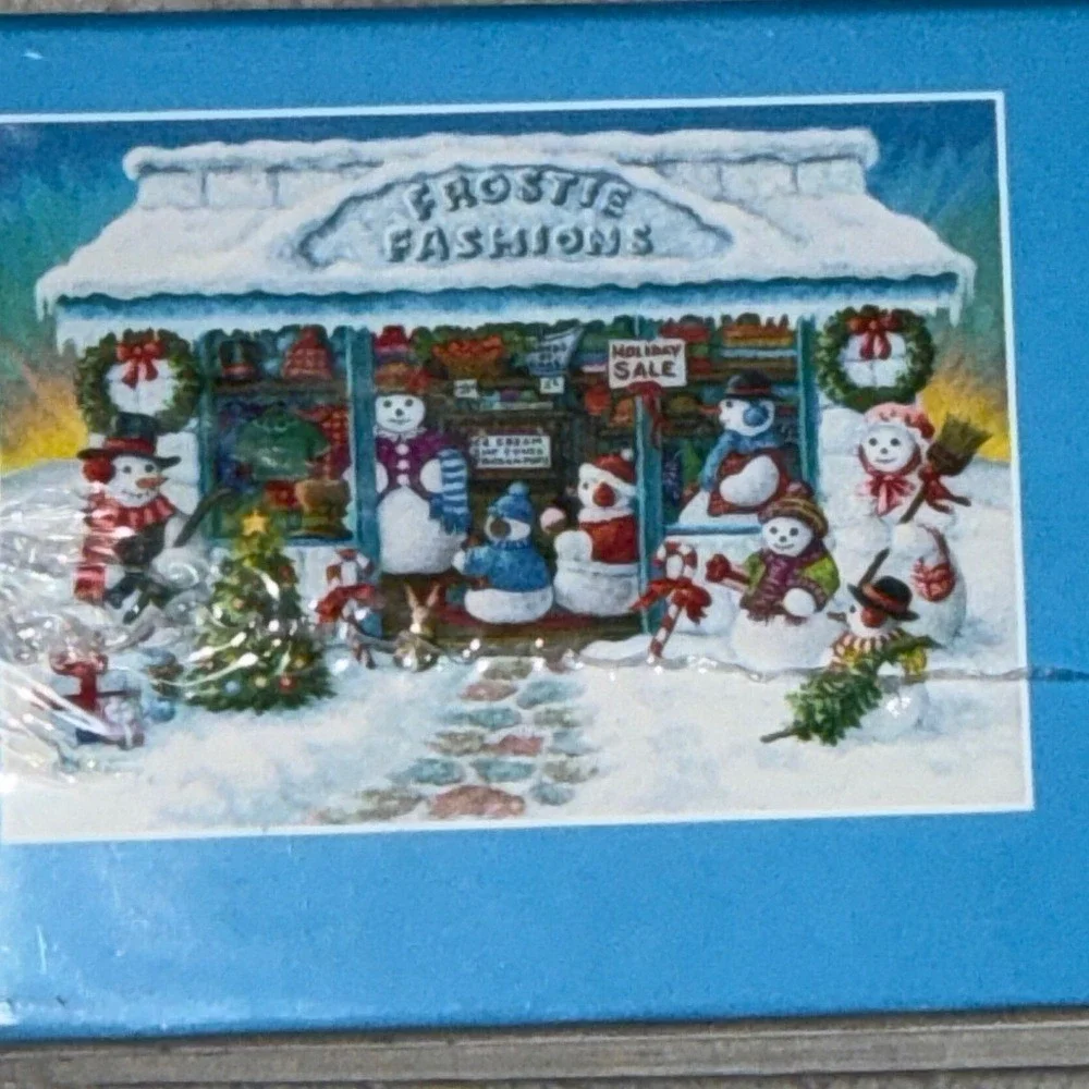 SunsOut Frostie Fashions Janet Kruskamp 300 Piece Jigsaw Puzzle Christmas 76117